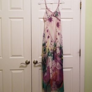 Whimsical Fairy-like Braided Strap Maxi Dress